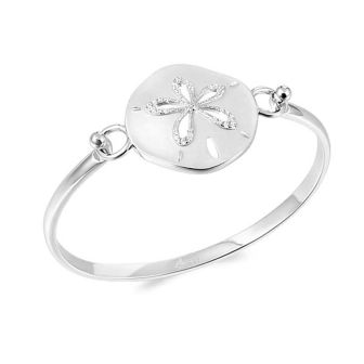SS 925 Sand Dollar Bangle Topping