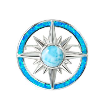 SS 925 Compass Brooch