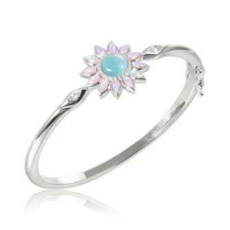 SS 925 Larimar Bangle