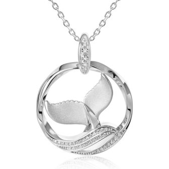 SS 925 Whale Tail Pendant (L)