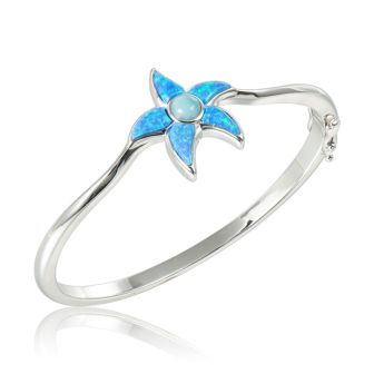 SS 925 Larimar Bangle