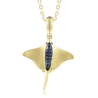 14KY Stinray Pendant