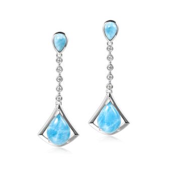 SS 925 Larimar Earrings