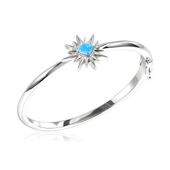 SS 925 Opal "Hoku" Guilding Star Bangle