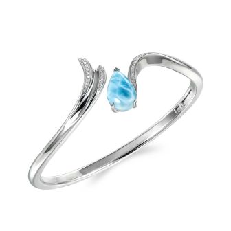 SS 925 Larimar Bangle