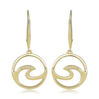 14KY Wave Earrings