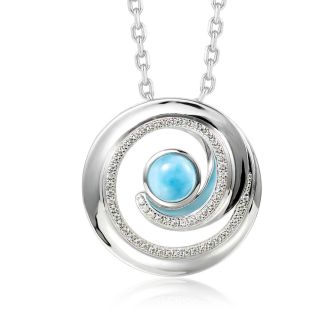 SS 925 Larimar Pendant