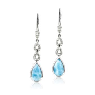 SS 925 Larimar Earrings