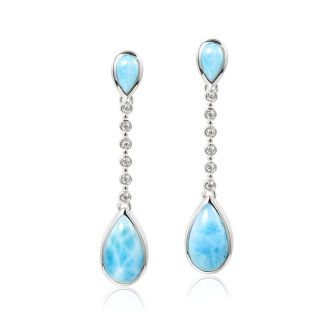 SS 925 Larimar Earrings