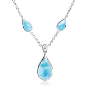 SS 925 Larimar Necklace