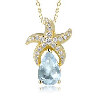 14KY Starfish Pendant