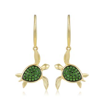 14KY Turtle Earrings