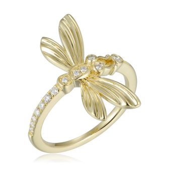 14KY Dragonfly Rings