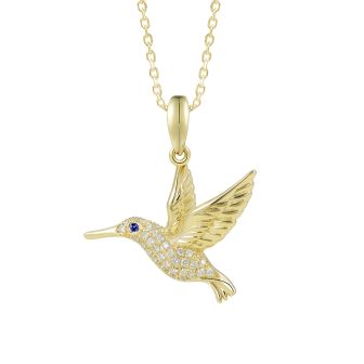14KY Hummingbird Pendant-S