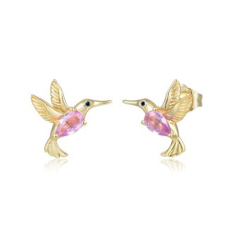14KY Hummingbird Earrings