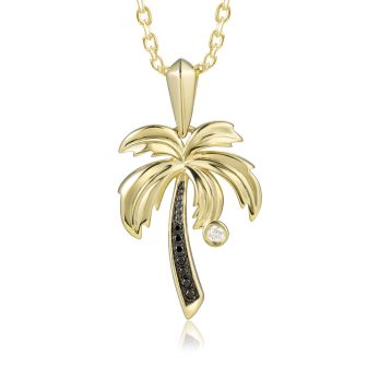 14KY Palm Tree Pendant