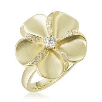 14KY Plumeria Ring