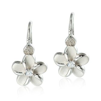 SS 925 Plumeria Earrings