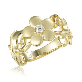 14KY Plumeria Ring
