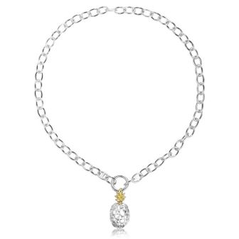 SS 14KY Pineapple Necklace