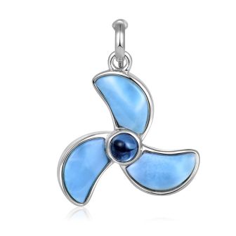 SS 925 Larimar Prop Charm