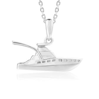 SS 925 Fishing Boat Pendant