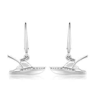 SS 925 Fishing Boat Earrings