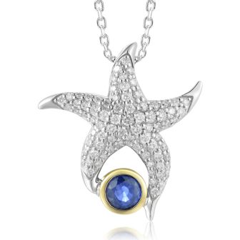 14K WY Starfish Pendant