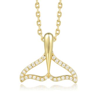 14KY Whale Tai Pendant