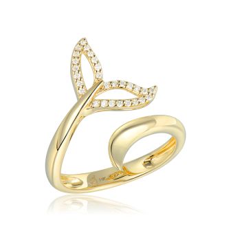 14KY Whale Tai Ring