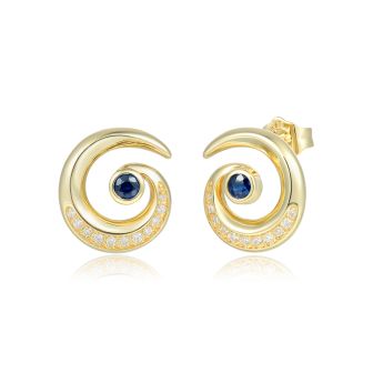14KY Wave Earrings