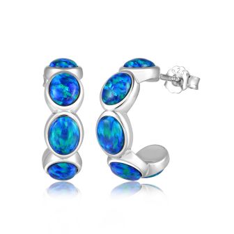 SS 925 Opal Earrings