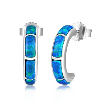 SS 925 Opal Earrings