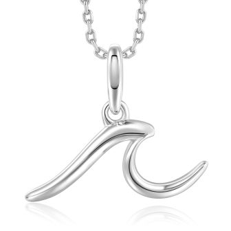 14KYG Wave Pendant