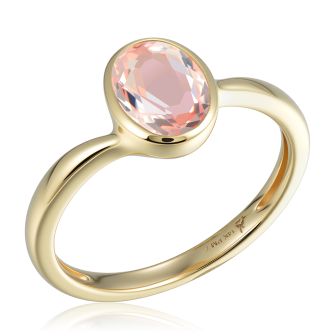14KYG Morganite Oval Ring
