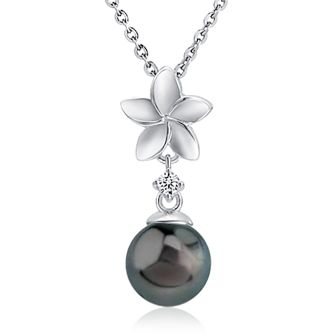 SS Plumeria Pendant