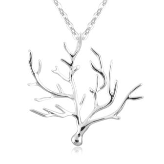 SS Coral Tree Pendant - WG