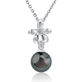 SS Plumeria Pendant