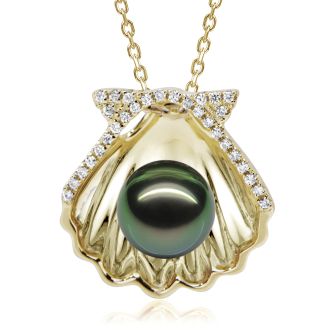 14KY Tahitian Pearl Pendant