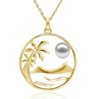 14K YG Pearl Pendant
