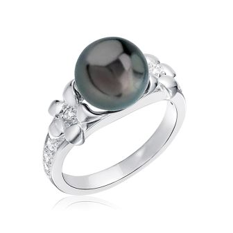 SS 925 Tahitian Pearl Ring