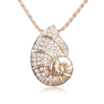 14K Nautilus Shell Pendant