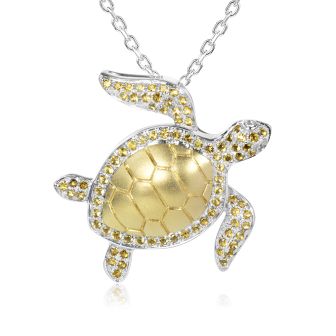 14K 2T Turtle Pendant