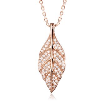 14K Maile Leaf Pendant
