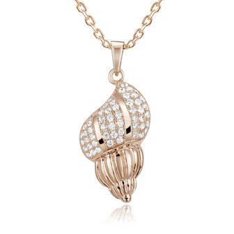 14K Conch Shell Pendant