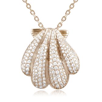 14K Sunrise Shell Pendant