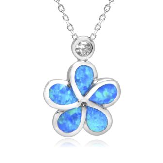 SS Plumeria Pendant
