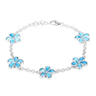 SS Plumeria Bracelet