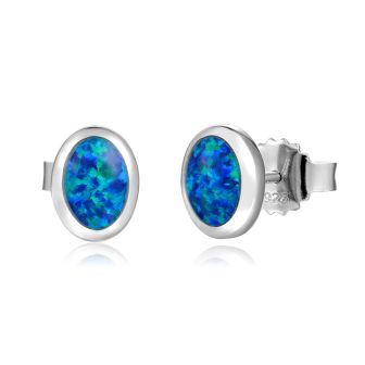 SS 925 Opal Earrings