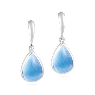 14KW Larimar Stud Earrings